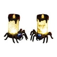 thumbnail image 2 of sruoe Flameless Candles, Wick Flameless Candle, Electronic Candles, Indoor Tabletop Decor, Battery Operated Flameless Lanterns, Candle Light for Halloween Christmas Party Holiday Decor, 2 of 6