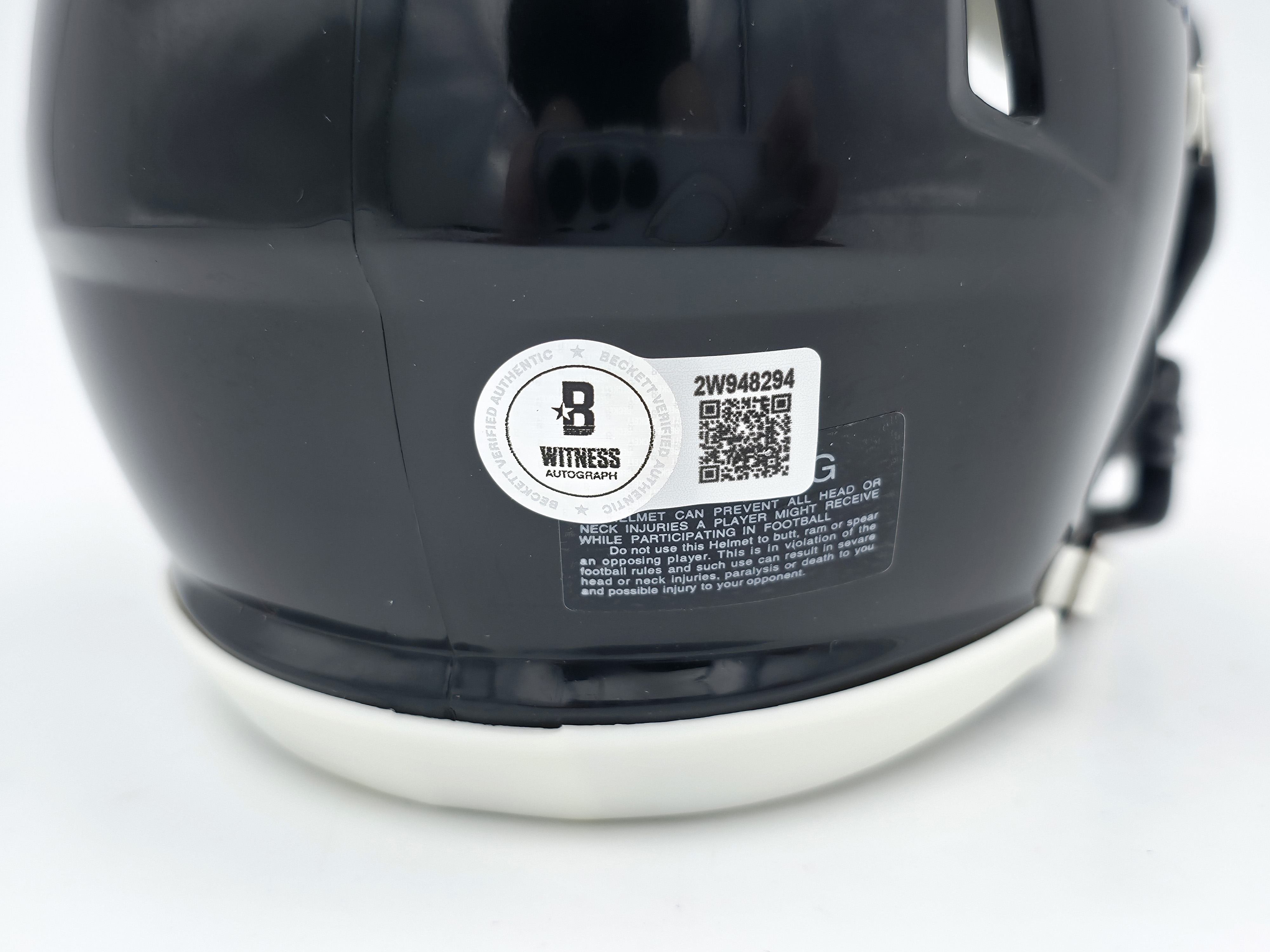 DeSean Jackson Autographed Philadelphia Eagles 2022 Alternate Black Speed Mini Helmet Beckett BAS Witness 243642