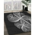 thumbnail image 2 of Ahgly Company Indoor Round Patterned Platinum Gray Area Rugs, 6' Round, 2 of 6