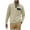 Beige, variant on Men's Cotton Sweatshirt Winter Quilted Casual Quarter Button Collar Pullover Sweatshirts Fashion Fake Pocket Fall Tops Officewear Black XL