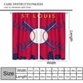 thumbnail image 3 of Sports Baseball Blackout Curtains Sports Theme Boys Girls Bedroom Decorative Curtains for Teens Toddler Nursery Insulated Decorative Curtains 55x63 Inch, 3 of 6