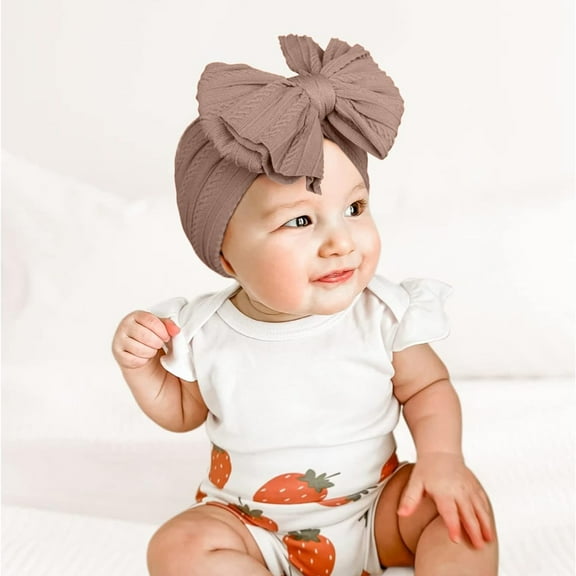 Baby Headbands Stretchy Nylon Headband with Bows for and Toddlers Soft Comfortable and Durable Hair Accessories for Girls