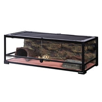 REPTI-ZOO Reptile Glass Terrarium with Double Hinge Door 36" x 18" x 12.6"(35 Gallon)