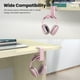 thumbnail image 4 of Instalación de la percha de los auriculares Instalación gratuita Soporte de soporte de auriculares 360 grados Auriculares de juegos ajustables para viajar en la oficina, 4 of 7