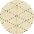 thumbnail image 1 of Ahgly Company Indoor Round Abstract Golden Blonde Gold Solid Area Rugs, 8' Round, 1 of 6