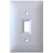 WEA-51PP-75 - WALL PLATE FOR TOGGLE SWITCH WHITE PLASTIC