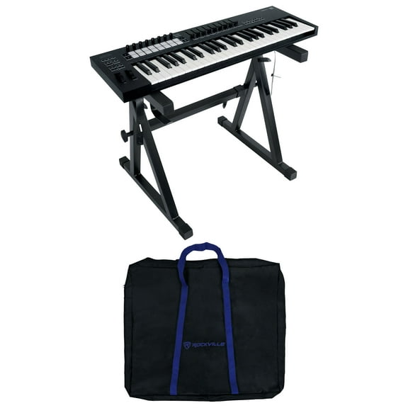 Rockville Z50 Z-Style Pro Keyboard Stand Travel Bag - Adjustable Height Width