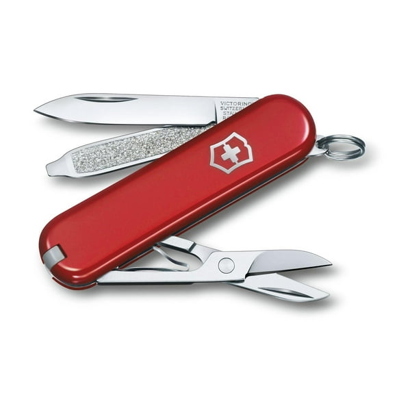 Victorinox Couteau de Poche Classique SD 7 Fonction Style Icon Rouge
