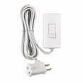 thumbnail image 2 of Interruptor regulador enchufable Leviton, interruptor deslizante blanco de 150/300 W, 2 of 2
