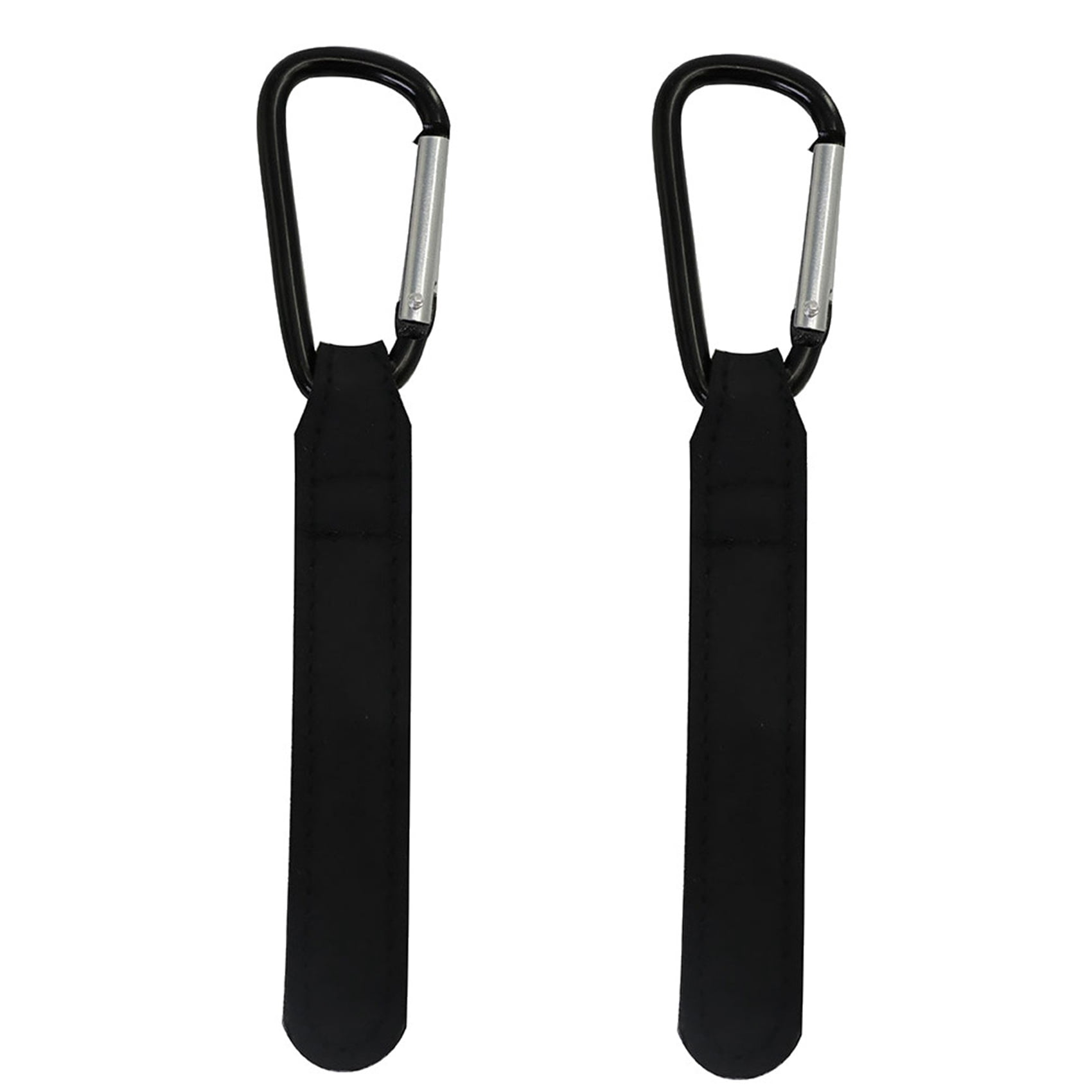 2pcs Stroller Hooks Baby Pram Hanger Bag Holder Nylon Accessories Clips Black 