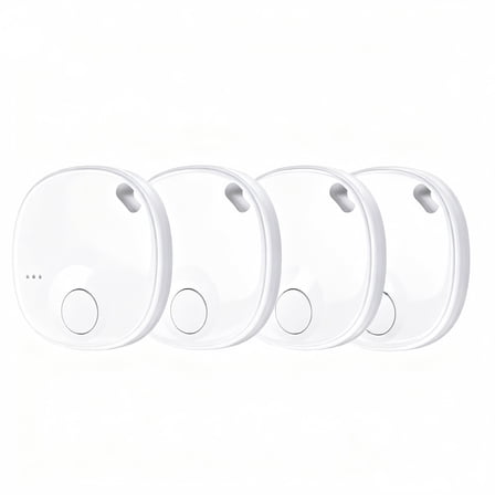 TSBIFV GPS 4-Pack TrackerKey Finder and Item Locator Works with Find My (iOS Only), Tracker Tag For Luggage, Pets,Wallet, Etc.