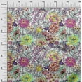 thumbnail image 3 of oneOone Cotton Jersey Fuschia Pink Fabric Florals Craft Projects Decor Fabric Printed By The Yard 58 Inch Wide, 3 of 6