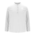 thumbnail image 3 of Blusa y camisa de manga larga con cuello alto para hombre, informal, a la moda, con cuello alto, transpirable, de poliéster, 3 of 3