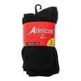 thumbnail image 1 of Calceta Infantil Atléticos para Niño Diseño Liso Negro 3 Pares Talla 3-5, 1 of 4