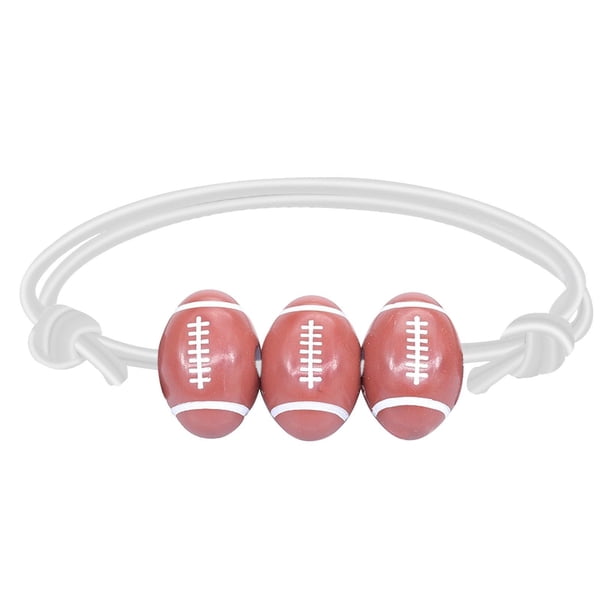 Baloncesto Béisbol Pulsera Línea de Cera Tenis Rugby Pulsera Niños Niñas Deportes Joyería