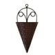 thumbnail image 1 of Triangular de ratán de pared colgante decorativo de montaje en pared de cocina colgante de pared triángulo de moldeo por inyección de color marrón claro, 1 of 8