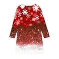 thumbnail image 4 of FamilyThread Girls Christmas Dress Long Sleeve Dress for Girls Swing Twirly Skater Dresses Casual A Line Dresses For 4-14Y, 4 of 4
