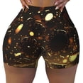 thumbnail image 2 of Balery Classical Golden Casino Pantalones cortos de entrenamiento estampados para mujer, sin costuras, ajustados, para gimnasio, yoga, correr, deportes, ejercicio activo, fitness.-XX-Large, 2 of 8