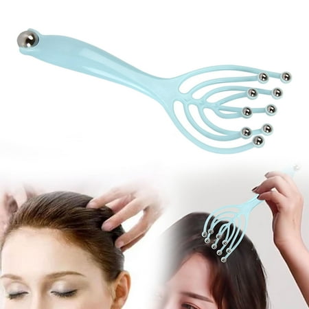 9 Steel Heads Scalp Massager Handheld office and home Roller Head Massage  Tool Release Pressure Stimulates Hair Growth Head Scratcher Blue | Walmart  Canada