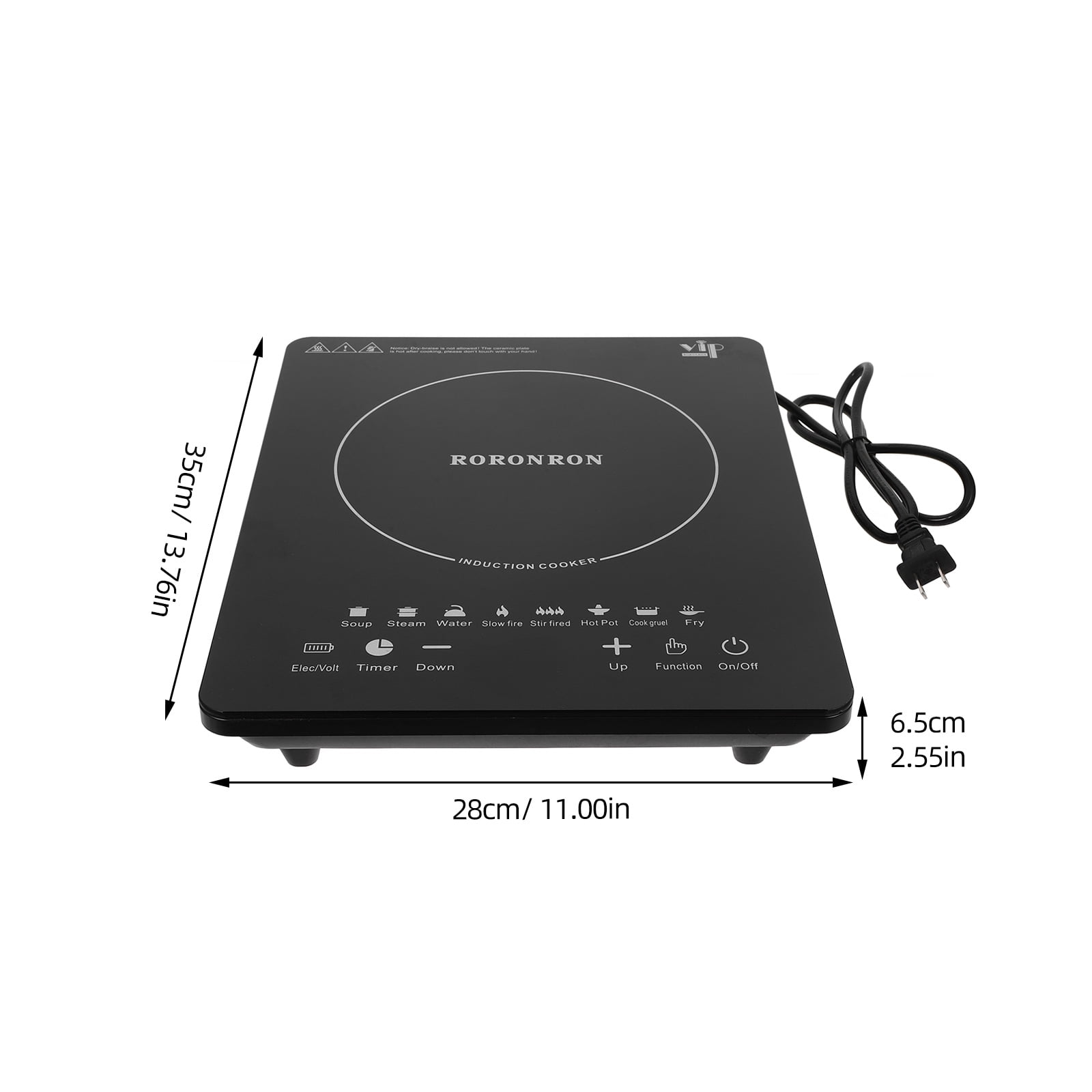 Soimiss Portable Induction Cooktop Induction Burner Cooker With Single Electric Cooktops Countertop Stove With 8 Temperature