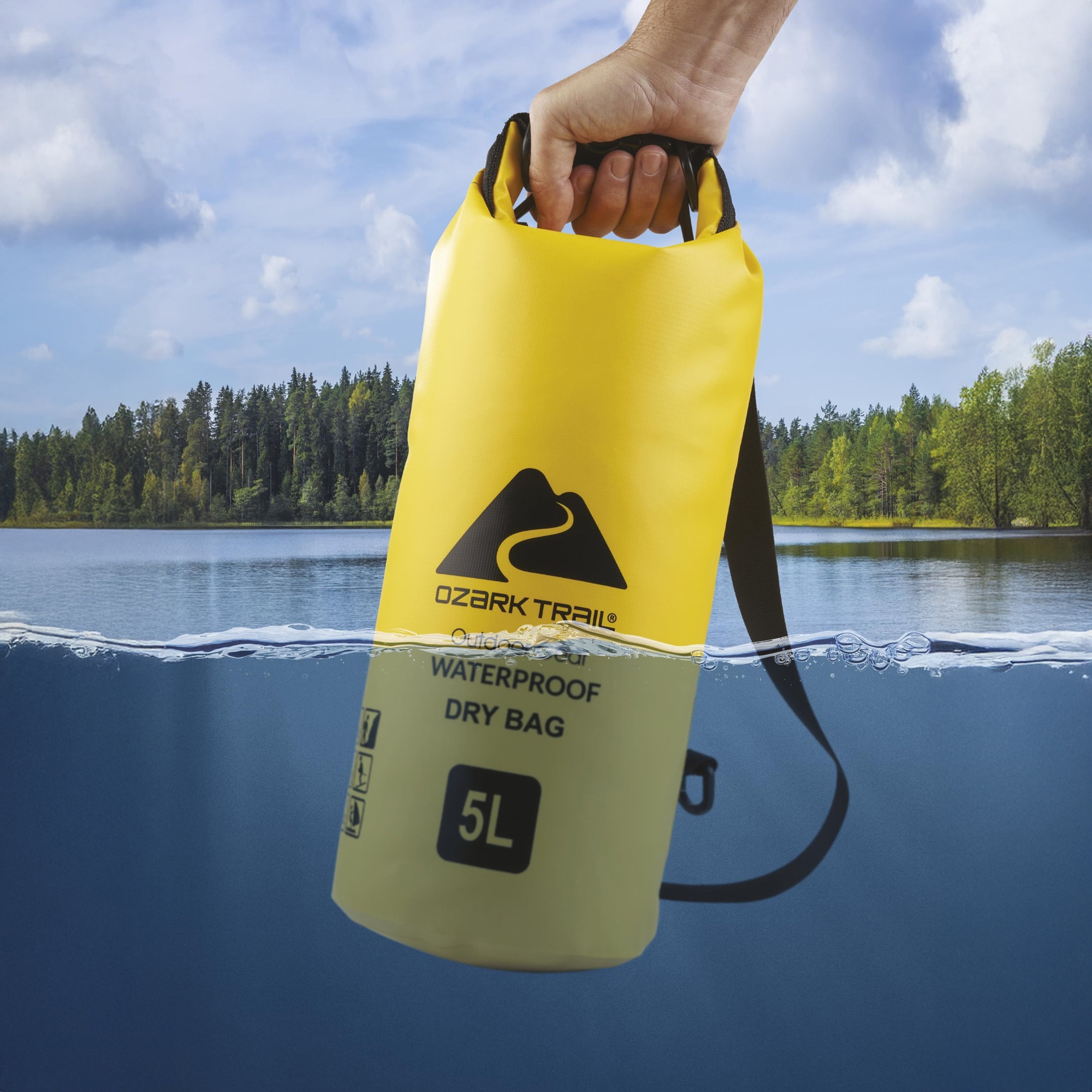 Ozark Trail Waterproof Tritech 5L Dry Bag with Shoulder Strap