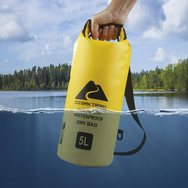 Ozark Trail Waterproof Tritech 5L Dry Bag with Adjustable Shoulder