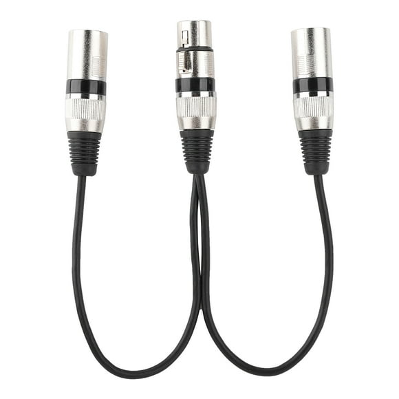 Female To 2 Male XLR Extension Cable, XLR Splitter Adapter, For Speaker