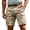 Beige,#070, variant on Cargo Shorts for Men Relaxed Fit 7 Inch Inseam Cargo Work Shorts Elasitc High Waisted Hiking Short Bermudas,XL