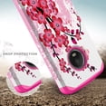 thumbnail image 4 of SPY Case for Motorola Moto G5 Plus Case, Moto G (5th Gen) Slim Hybrid [Shock/Impact Resistant] Dual Layer Protective Case Cover - Cherry Blossom, 4 of 4