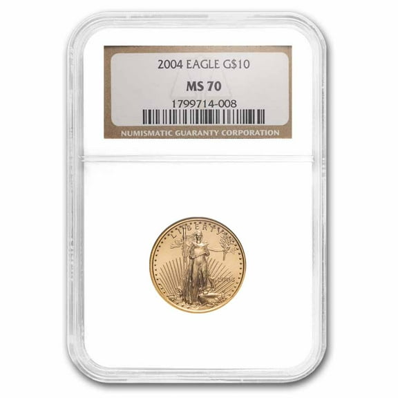 2004 1/4 oz American Gold Eagle MS-70 NGC