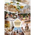thumbnail image 5 of Eucalyptus Leaves Table Cloth, Waterproof Tablecloth for Rectangle Tables, Sunflowers Spring Watercolor Country Floral Bee Reusable Washable Fabric Table Cover for Restaurant Kitchen Dining 60"x120", 5 of 9