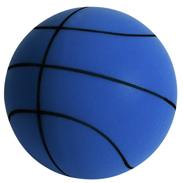 Bsvklp Pelota Silenciosa Que Rebota Juguete Deportivo Interior Baloncesto Suave Y Ligero (azul Oscuro 24cm)