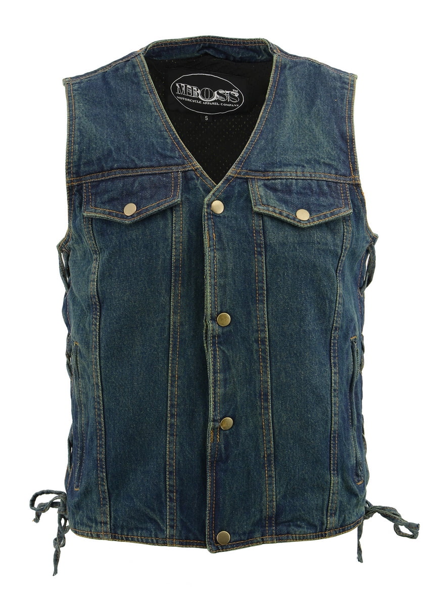 mens denim vest walmart