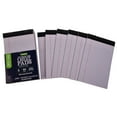 Pen + Gear Junior Legal Pad, White, 5 in x 8 in, 50 Sheet, 6 Count