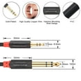 thumbnail image 7 of J&D 3.5mm to 6.35mm TRS Stereo Audio Cable, 6 ft, PVC, Universal for Studio, Home, Office, 7 of 7