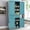 Teal Blue, variant on Storage Cabinet Freestanding Pantry Cupboard with Large Drawer and 3 Adjustable Shelves Tall White Kitchen Pantry
