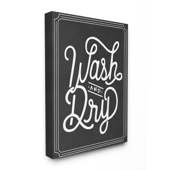 Stupell IndustriesWash and Dry Typography Canvas Wall Art by Lettered and Lined