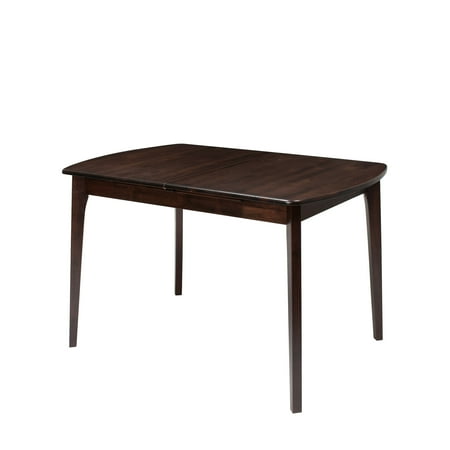 Kitchen Tables Extendable CorLiving Dillon Extendable Cappuccino Stained Oblong Dining Table with 12in Butterfly Leaf ()