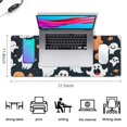 thumbnail image 5 of Long Mouse Pads for Desk,Colorful Halloween Ghosts Pattern Desk Mats on Top Of Desks, Desk Mouse Pad Extra Large with 3mm Non-Slip Base and Stitched Edge for Gaming,Office,Work,Home 31.5"x11.8", 5 of 6