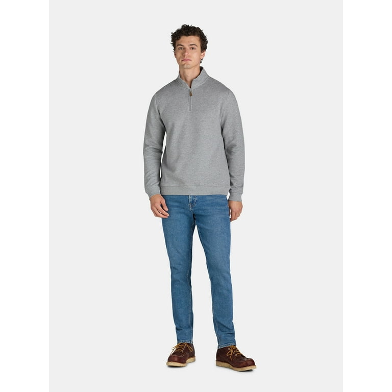George Men's and Big Men's Quarter Zip Pullover, Sizes S-3XL