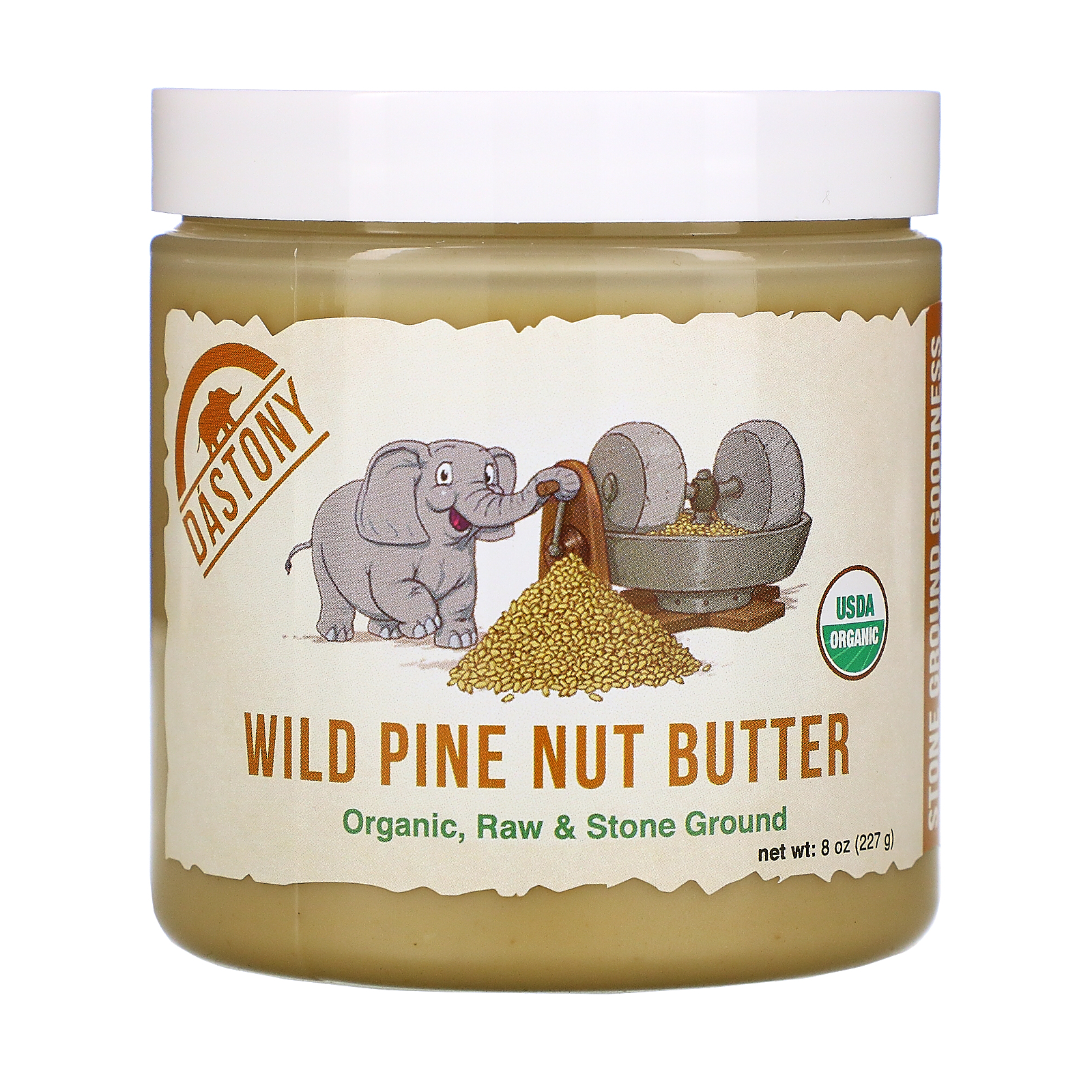 Dastony Organic Wild Pine Nut Butter, 8 oz (227 g)
