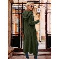 thumbnail image 5 of Fall Cardigan Sweaters for Women Fashion Open Front Hooded Cable Oversized Long Trendy Warm Winter Coats Outfits, 5 of 12