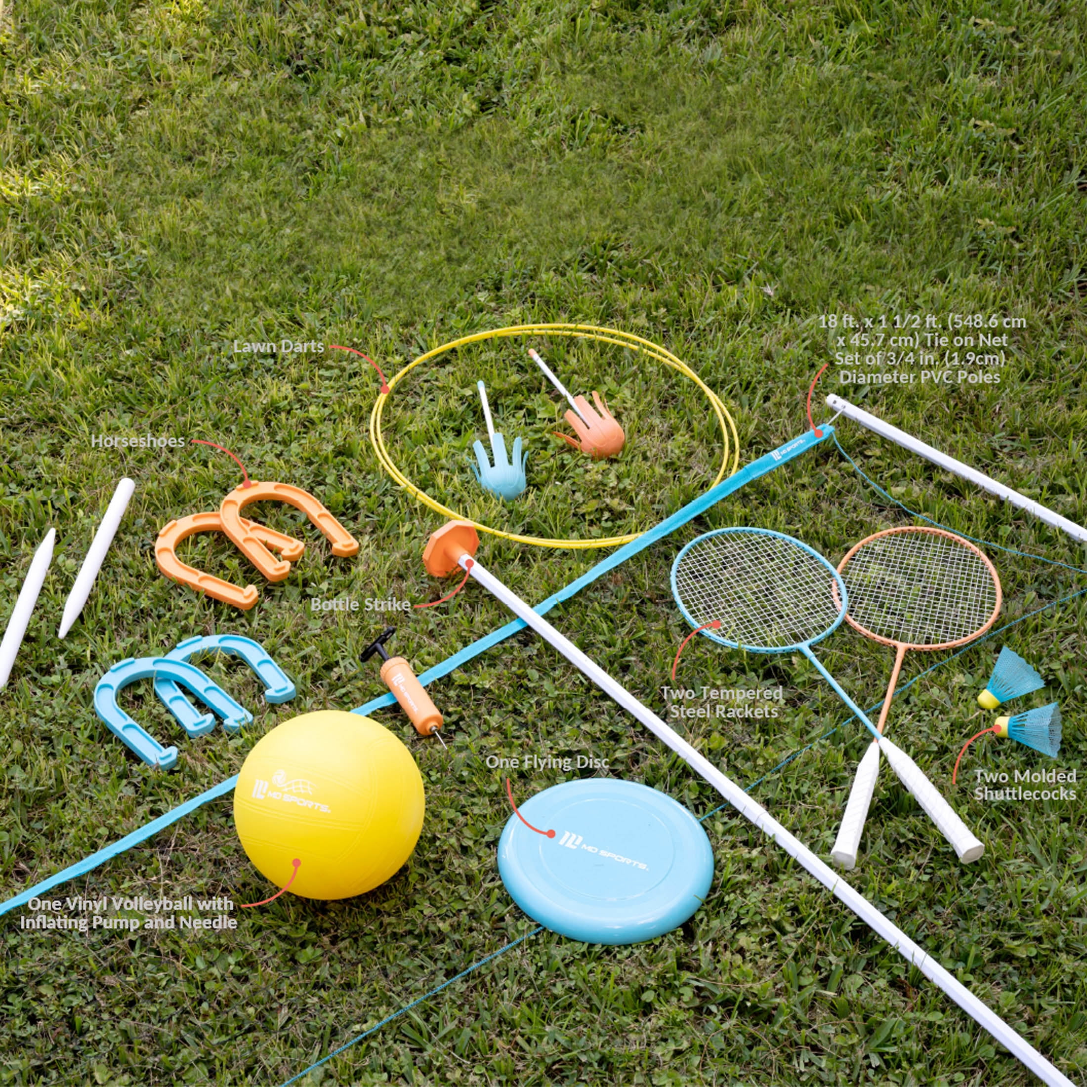 Medal Sports 6 in 1 Backyard Combo Game Set