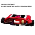 thumbnail image 2 of Sports Activity Waist Pack Pocket Belt for LG Zone 4, K8 2018, Tribute Dynasty, Aristo 2, K3 2017, Tribute HD, X Cam, K6, K8V, Phoenix 2, Treasure LTE, X Screen, SPREE (Red), 2 of 8