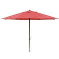 thumbnail image 1 of Yescom 13' Red Sun Shading Aluminum Umbrella UV30+ Outdoor Patio Market Garden Beach Deck Furniture, 1 of 8