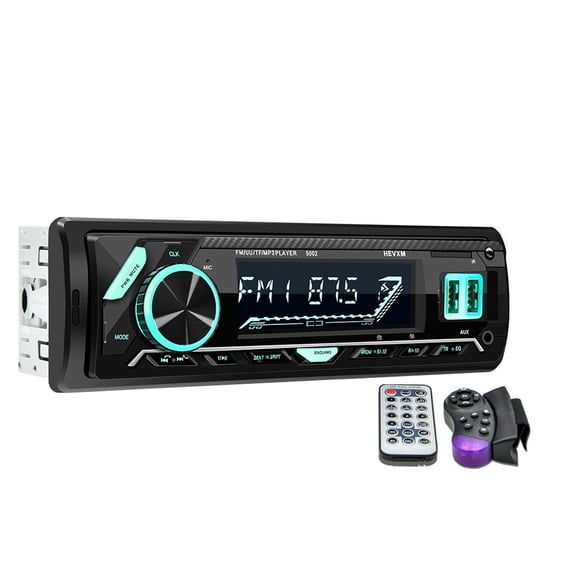 Car Radio 1 DIN Bluetooth FM Player Stereo Music Call Handsfree Car MP3 Player With Steering Wheel Remote Control ,High Volume Speakers
