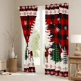 thumbnail image 3 of Manfei Animal Deer Curtains Pack of 2 (42x84 Each) for Female Men Adults,Merry Christmas Curtains Blackout,Geometric Plaid Bedroom Curtains,Breathable Home Decor, 3 of 6