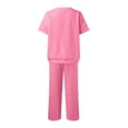 thumbnail image 5 of European And Autumn New Loose Solid Color Casual Suit Textured Drawstring Sports Two Piece Suit For Women Ski Pants Bibs Wedding Guest Jumpsuit for Women Wedding Guest Dresses for Women Tuxedo Pant, 5 of 6