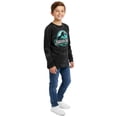 thumbnail image 2 of Jurassic Park T-Shirt Boys' Acid Washed Logo Design Long Sleeve Tee, 2 of 5