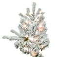 thumbnail image 2 of Vickerman 6.5' Flocked Sierra Fir Artificial Christmas Tree, Clear Dura-Lit lights, 2 of 5